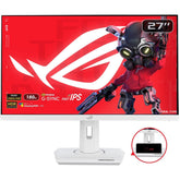 Asus Rog Strix Xg27acs 27” 2k Fast Ips 180hz 1ms Hdr400 133% Srgb Extreme Low Motion Blur Sync G Sync Compatible W/ Usb C , Displaywidget, Tripod Socket White